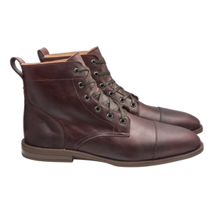 ARES Derby Boot, Oxblood Pull-Up [Rare]